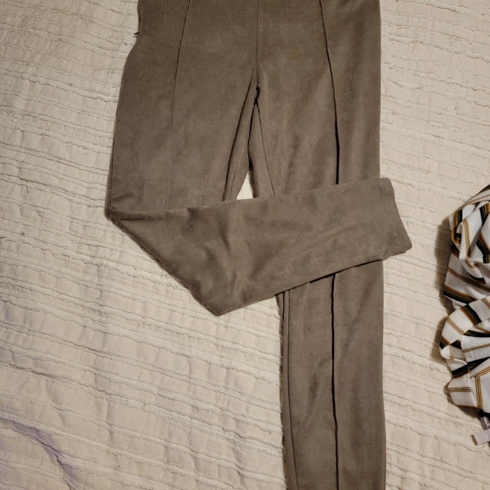 Suede like pants